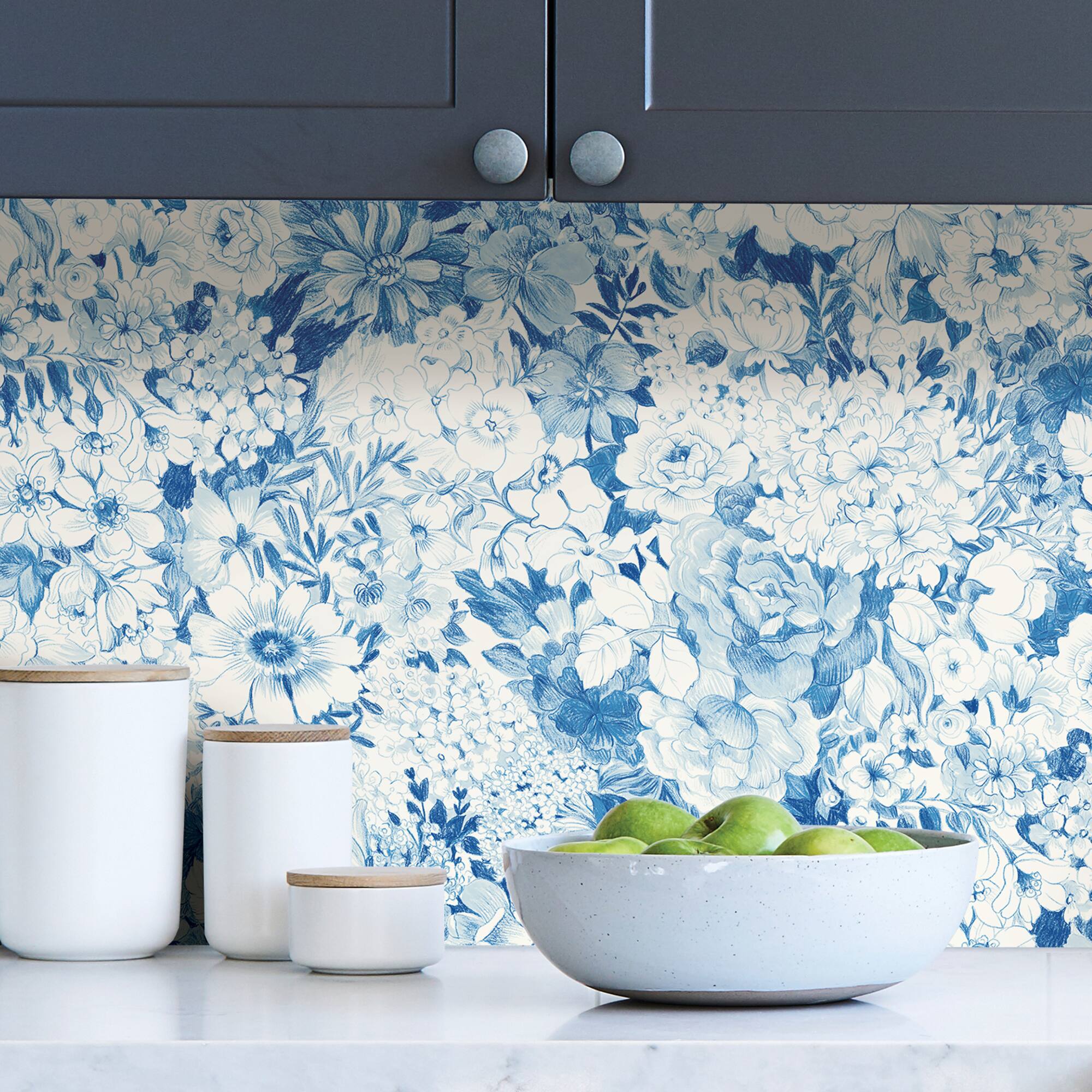 NuWallpaper Indigo Empress Garden Peel & Stick Wallpaper